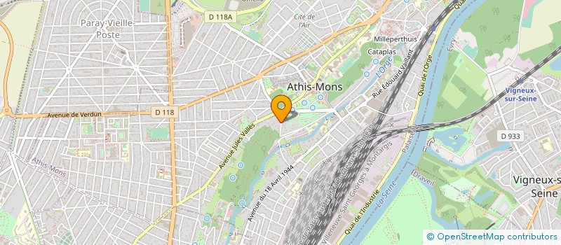 localisation de l'entreprise SCI LES VIOLETTES à ATHIS-MONS