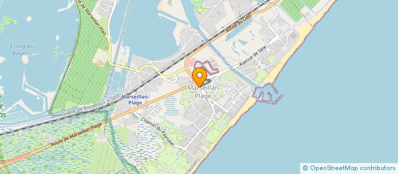 localisation de l'entreprise SCI LES VIOLETTES à MARSEILLAN