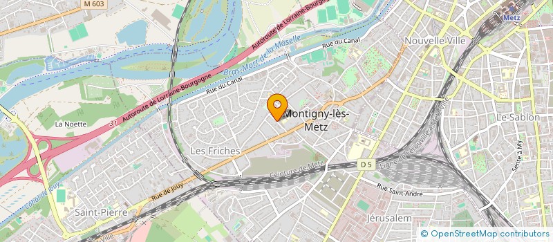 localisation de l'entreprise SCI LES VIOLETTES à MONTIGNY-LES-METZ