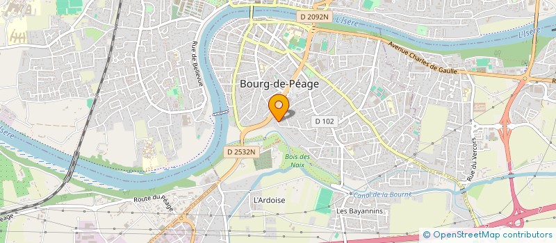 localisation de l'entreprise SCI LES VIOLETTES  BOURG-DE-PEAGE