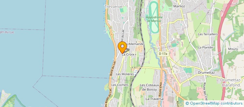 localisation de l'entreprise SCI LES VIOLETTES  TRESSERVE