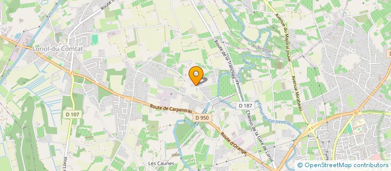 localisation de l'entreprise SCI LES VIOLETTES  LORIOL-DU-COMTAT