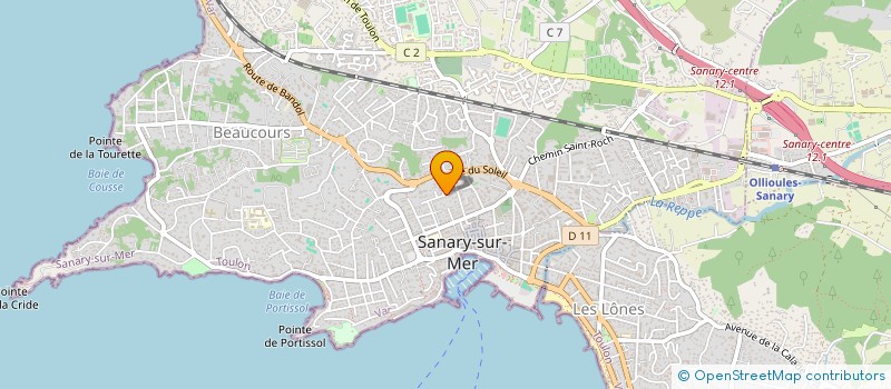 localisation de l'entreprise SCI LES VIOLETTES à SANARY-SUR-MER