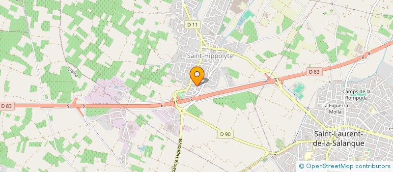 localisation de l'entreprise SCI LES VIOLETTES  SAINT-HIPPOLYTE