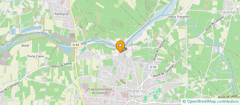 localisation de l'entreprise SCI LES VIOLETTES  CAMARET-SUR-AIGUES