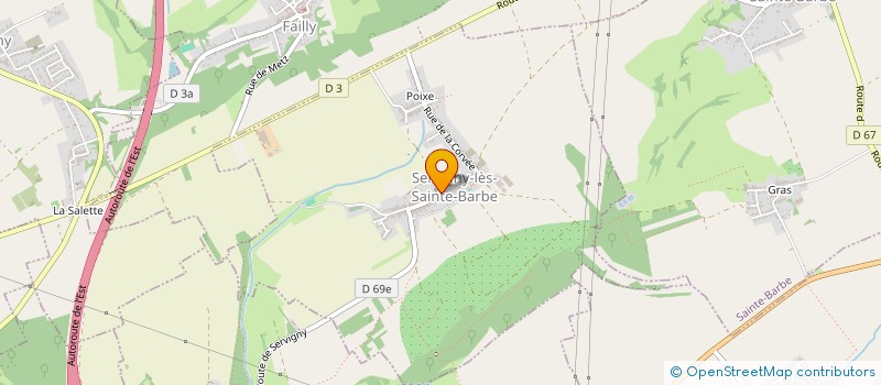 localisation de l'entreprise SCI LES VIOLETTES BLANCHES  SERVIGNY-LES-SAINTE-BARBE