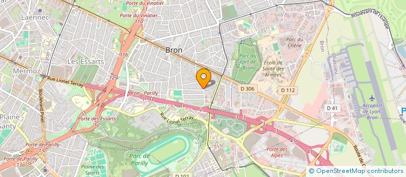 localisation de l'entreprise SCI LES VIOLETTES DE PARME  BRON