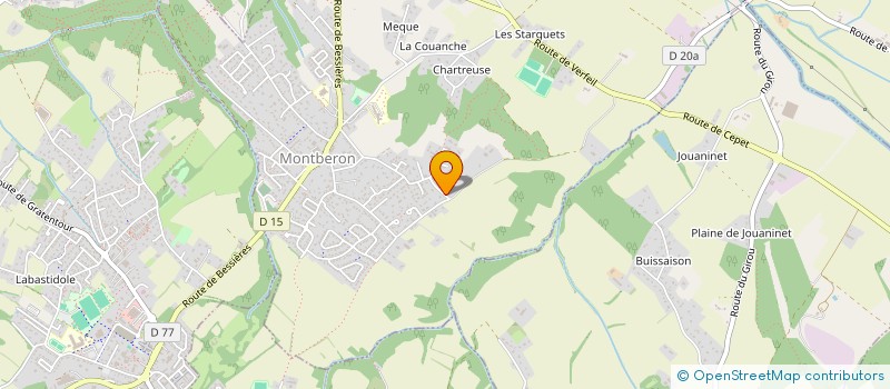 localisation de l'entreprise SCI LES VITARELLES  MONTBERON