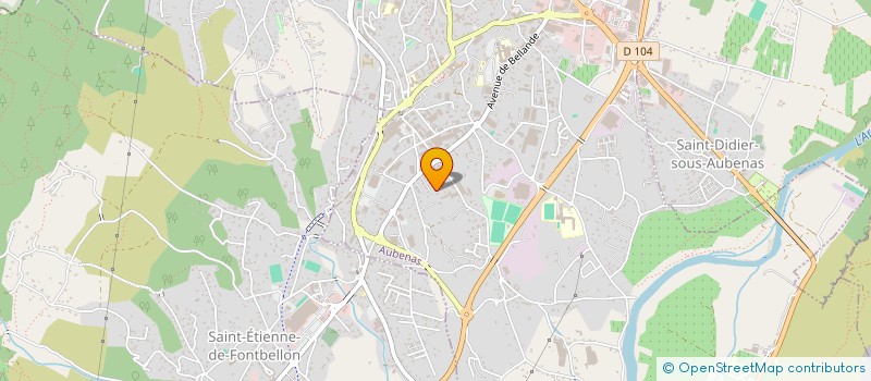 localisation de l'entreprise SCI LES VIVETS à AUBENAS