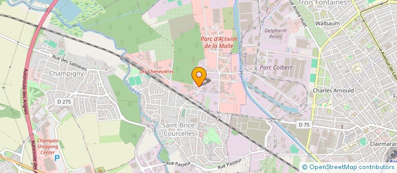 localisation de l'entreprise SCI LES VIVIERS  SAINT-BRICE-COURCELLES