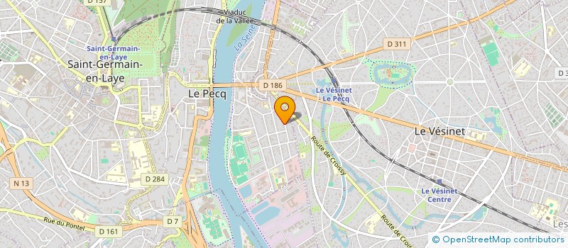 localisation de l'entreprise SCI LES VIVIERS  LE PECQ