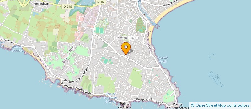 localisation de l'entreprise SCI LES VOILAGES  LE POULIGUEN