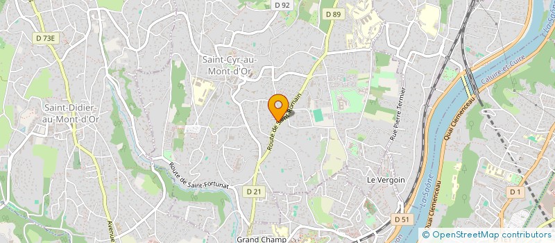 localisation de l'entreprise SCI LES VOILES  SAINT-CYR-AU-MONT-D'OR