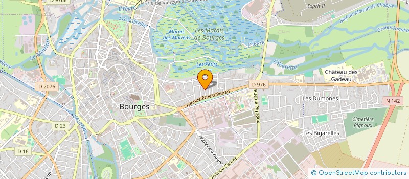 localisation de l'entreprise SCI LES VOILES BLEUES  BOURGES