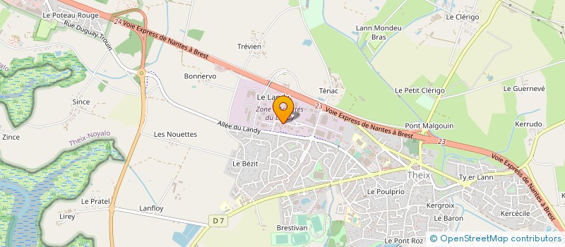 localisation de l'entreprise SCI LES VOILES D AJL  THEIX-NOYALO