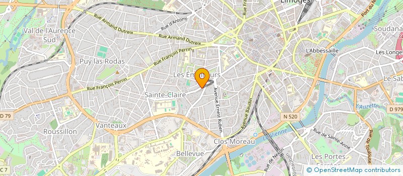 localisation de l'entreprise SCI LES VOILIERS à LIMOGES