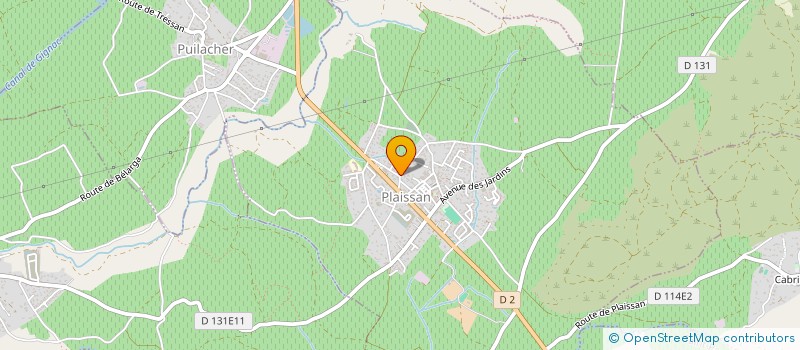 localisation de l'entreprise SCI LES VOISIN  PLAISSAN