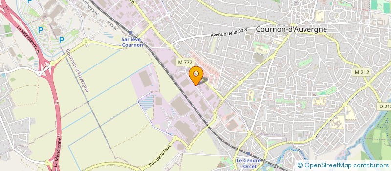 localisation de l'entreprise SCI LES VOLCANS  COURNON-D'AUVERGNE