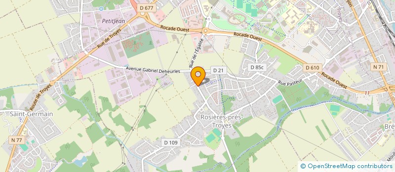 localisation de l'entreprise SCI LES VOLETS BLEUS  ROSIERES-PRES-TROYES