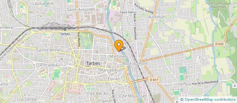 localisation de l'entreprise SCI LES VOLETS BLEUS  TARBES