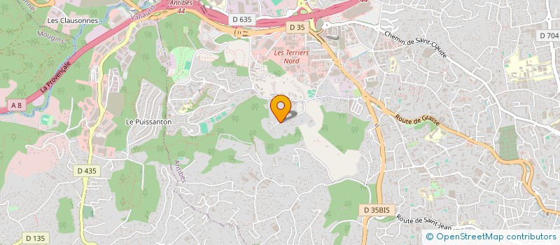 localisation de l'entreprise SCI LES VOLETS VERTS à ANTIBES