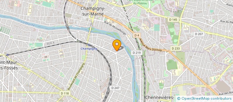 localisation de l'entreprise SCI LES VOSGES à SAINT-MAUR-DES-FOSSES