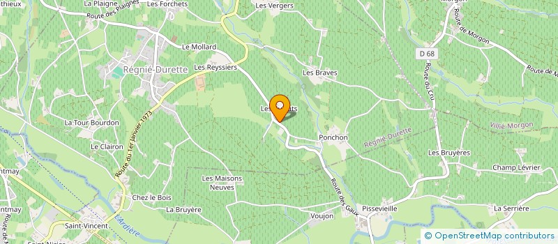 localisation de l'entreprise SCI LES VOUTES  REGNIE DURETTE