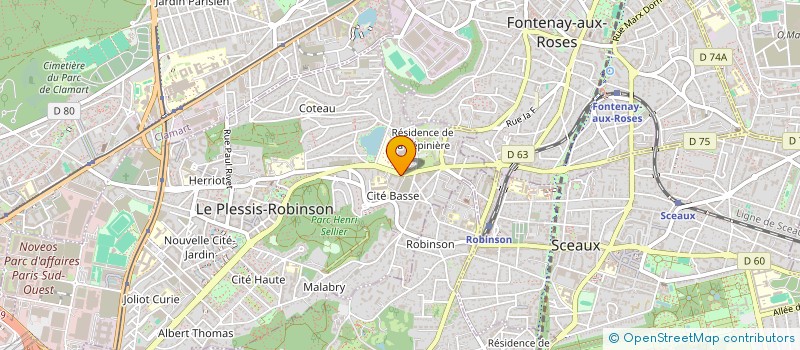 localisation de l'entreprise SCI LES VOYAGEURS à LE PLESSIS-ROBINSON
