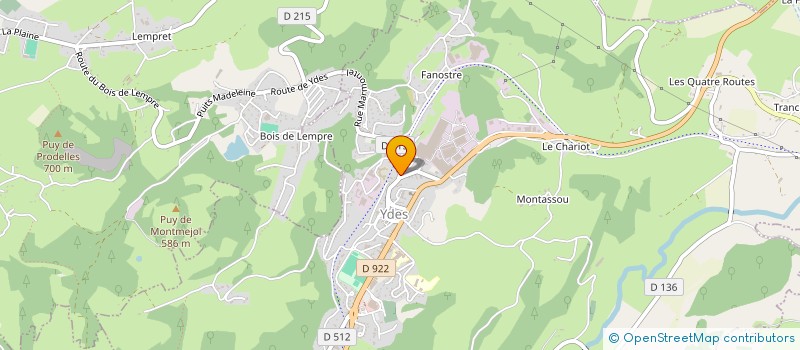 localisation de l'entreprise SCI LES VOYAGEURS à YDES