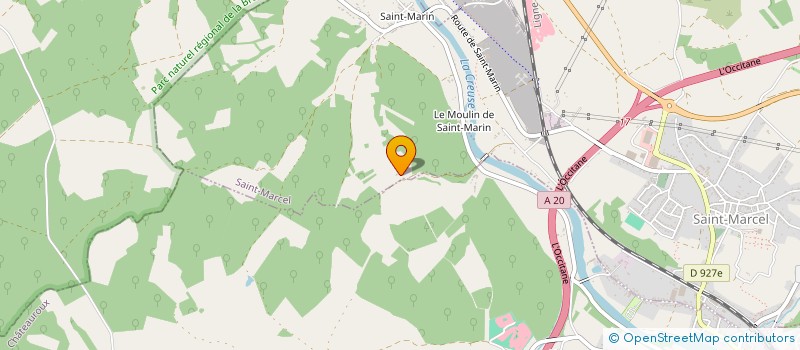 localisation de l'entreprise SCI LES VOYAGEURS à BADECON-LE-PIN