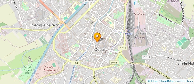localisation de l'entreprise SCI LES VOYAGISTES à DOUAI