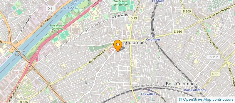 localisation de l'entreprise SCI LES VOYELLES à COLOMBES