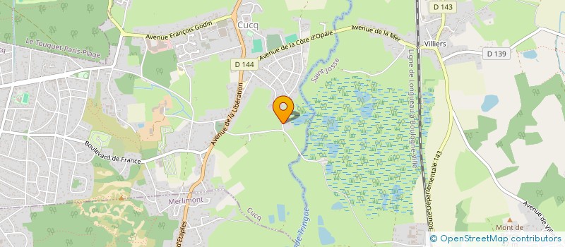 localisation de l'entreprise SCI LES WASSINES  CUCQ