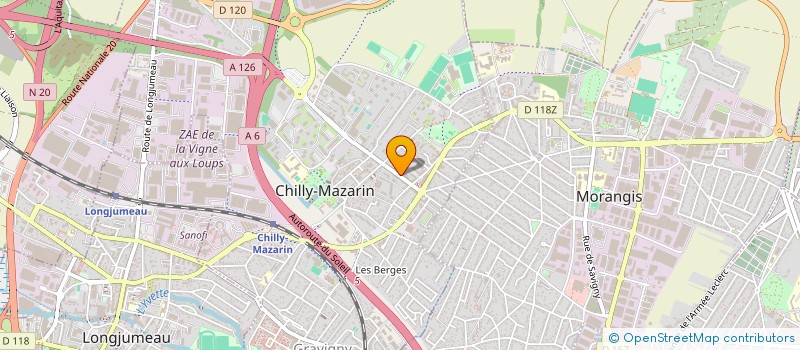 localisation de l'entreprise SCI LES WEGELIAS à CHILLY-MAZARIN