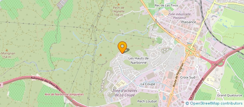 localisation de l'entreprise SCI LES WINNERS à NARBONNE