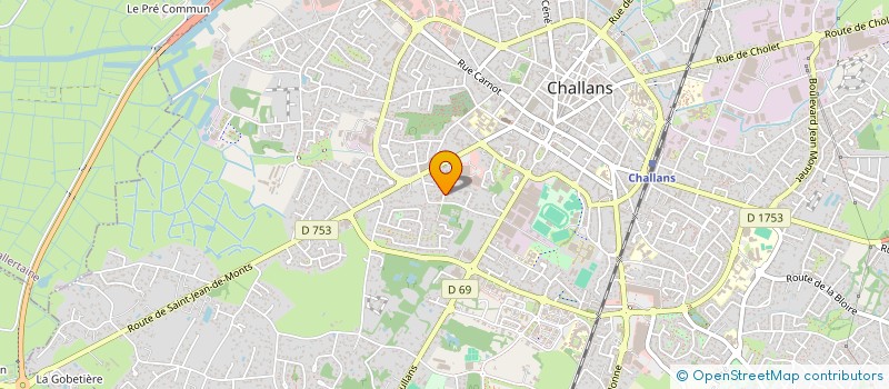 localisation de l'entreprise SCI LES YOLEURS à CHALLANS