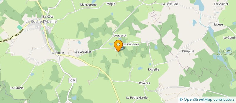 localisation de l'entreprise SCI LES YOSHIS  LA ROCHE-L'ABEILLE