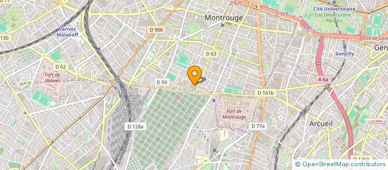 localisation de l'entreprise SCI LES YVRIS  MONTROUGE