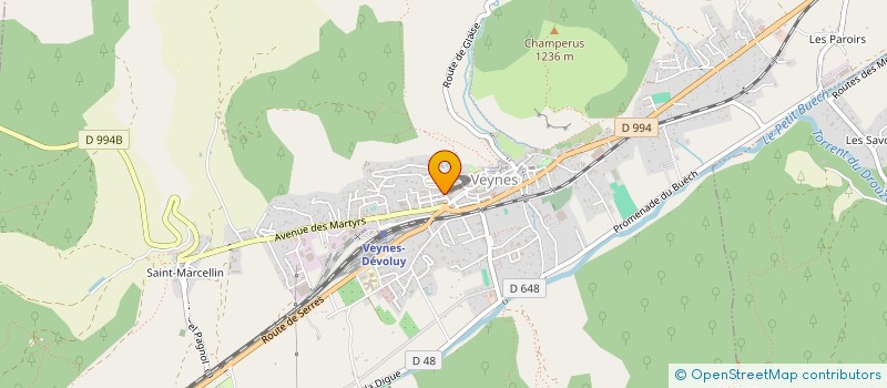 localisation de l'entreprise SCI LES Z'AIGUILLES  MONTMAUR