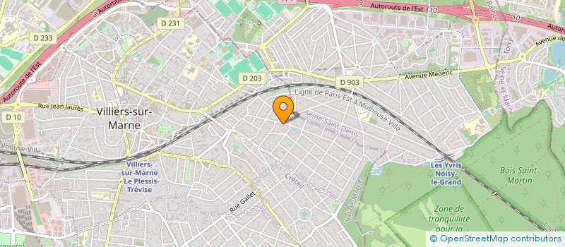 localisation de l'entreprise SCI LES ZAGUALES  VILLIERS-SUR-MARNE