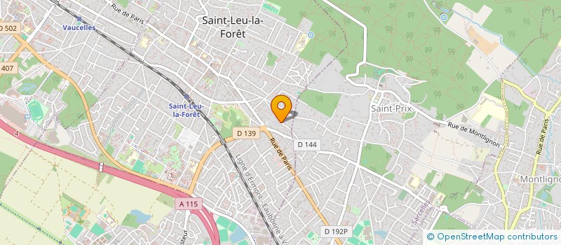 localisation de l'entreprise SCI LES ZEDES  SAINT-LEU-LA-FORET