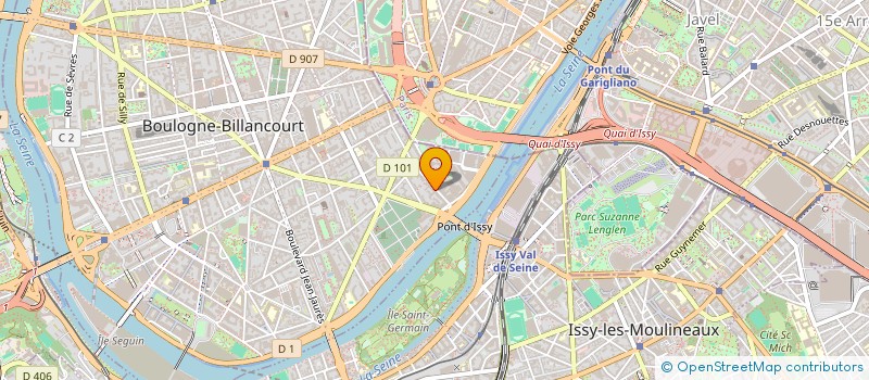 localisation de l'entreprise SCI LES ZINZINS DU BOULOT à BOULOGNE-BILLANCOURT