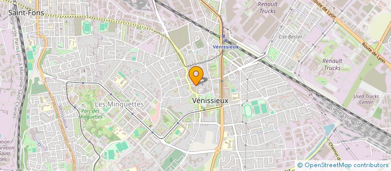 localisation de l'entreprise SCI LES2LOTS  VENISSIEUX