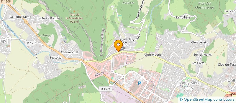 localisation de l'entreprise SCI LES2WILL  SILLINGY