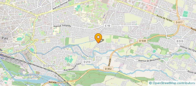 localisation de l'entreprise SCI LES4BOIS  BIZANOS