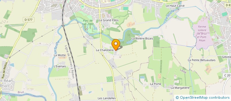 localisation de l'entreprise SCI LES5COUS  BRUZ