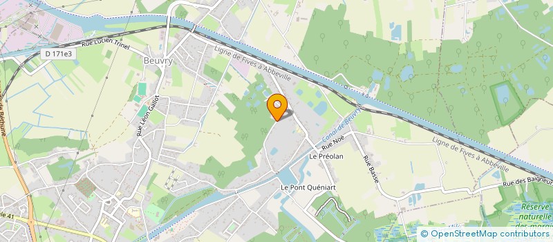 localisation de l'entreprise SCI LESAGE  BEUVRY