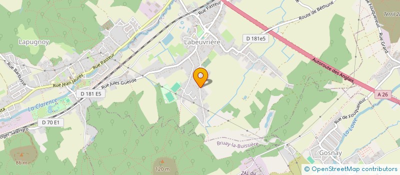 localisation de l'entreprise SCI LESAGE  LAPUGNOY