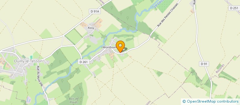 localisation de l'entreprise SCI LESAGE  OUILLY-LE-TESSON