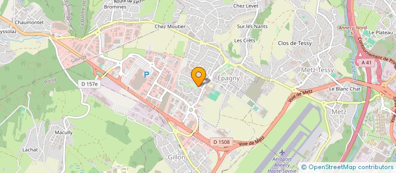 localisation de l'entreprise SCI LESAGE  EPAGNY METZ-TESSY